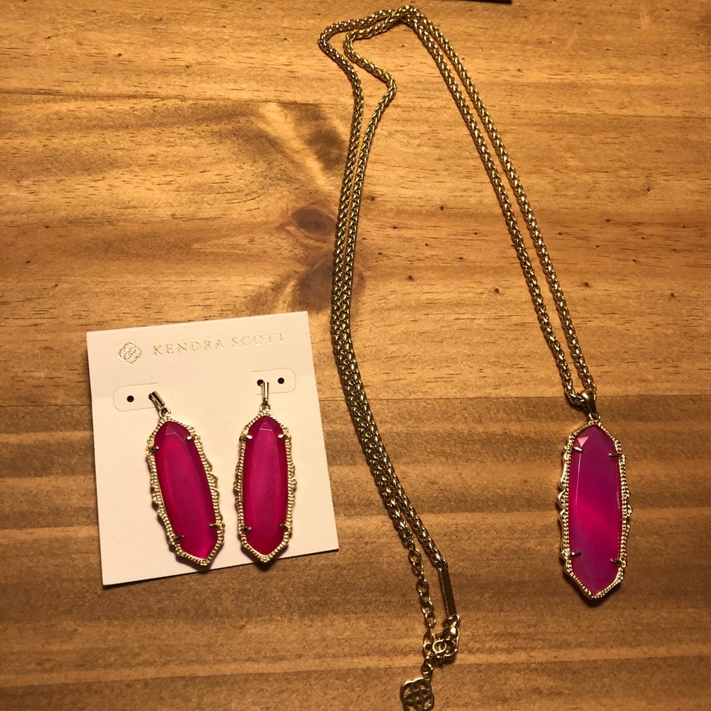 Kendra Scott Francies and Frances in Pink Agate